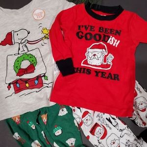 4pc Mix & Match Outfits Xmas Holiday Bundle Sz12M Jumping Beans & Carter's NWT